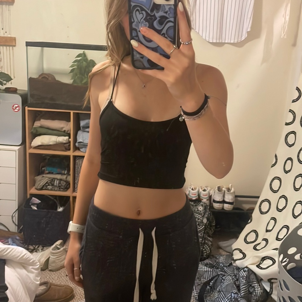 black tank top